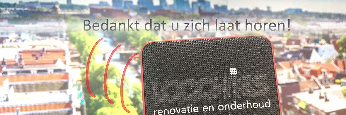 bedankt dat u zich laat horen