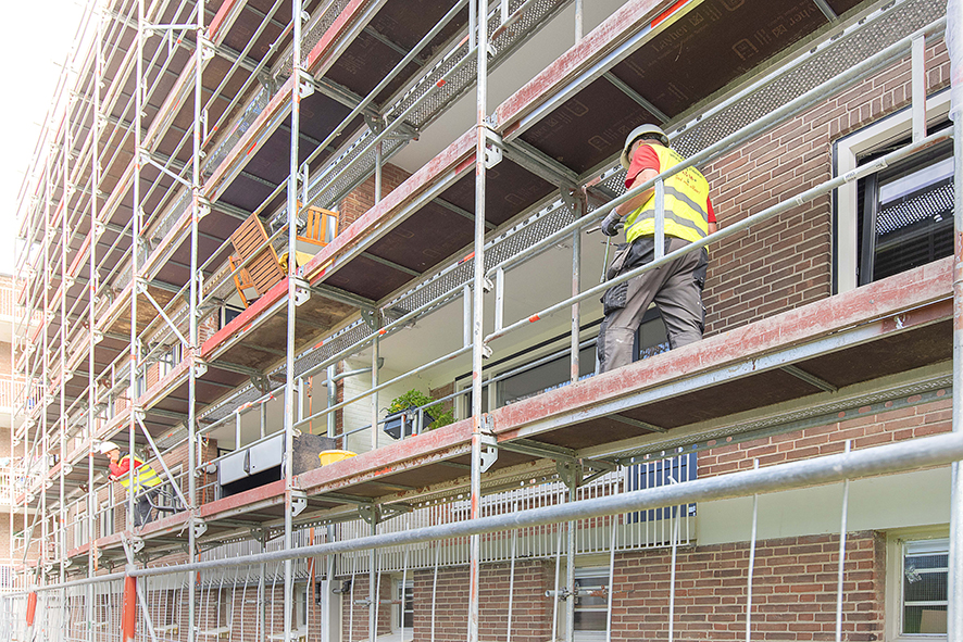 veilig voorwerken steiger